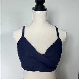 Athleta Elegant Navy Blue Women's Bikini top